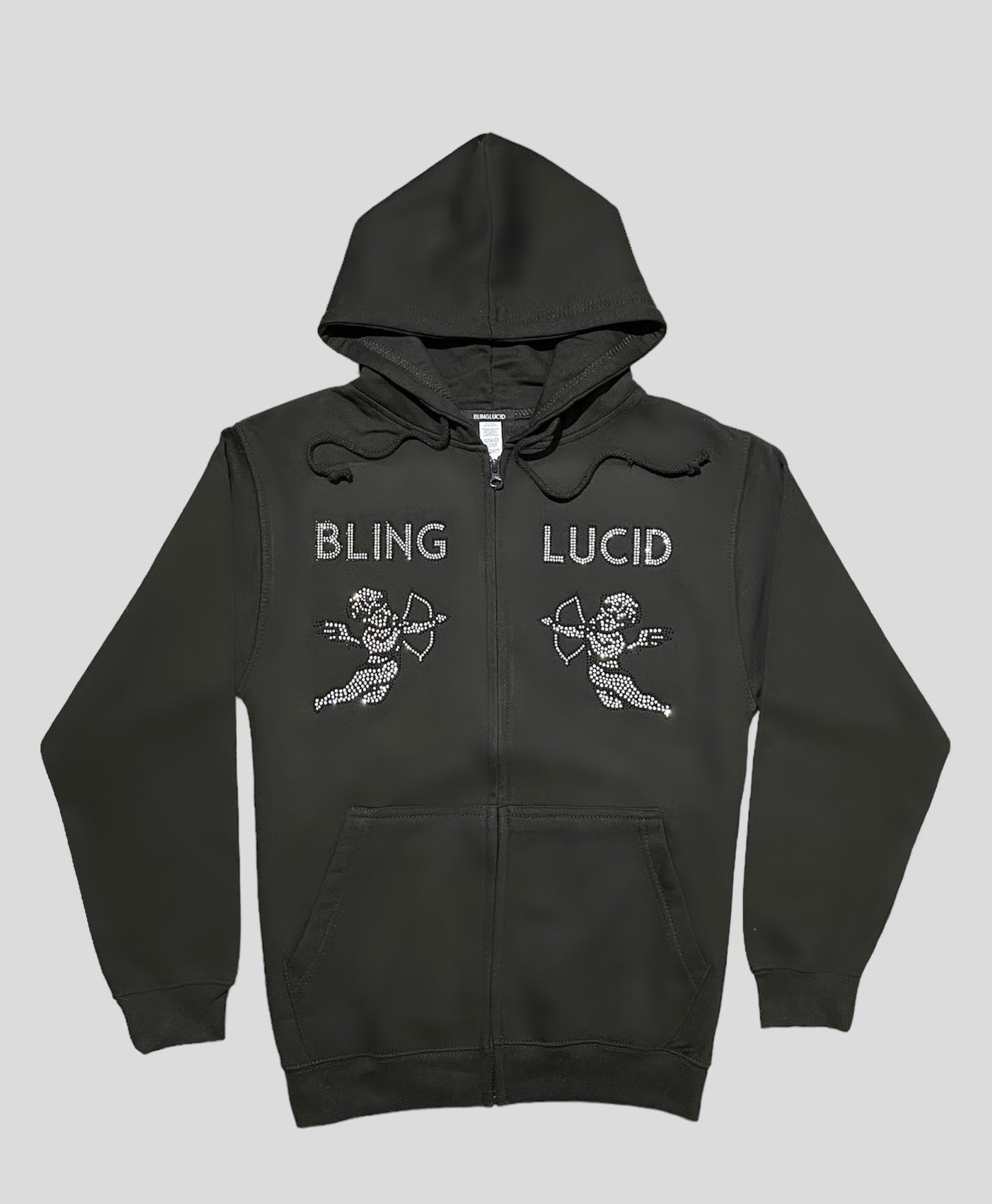 RHINESTONE ZIP-HOODIE