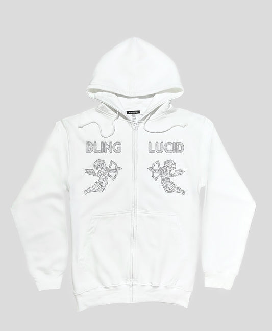 RHINESTONE ZIP-HOODIE