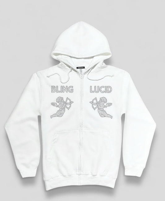 RHINESTONE ZIP-HOODIE