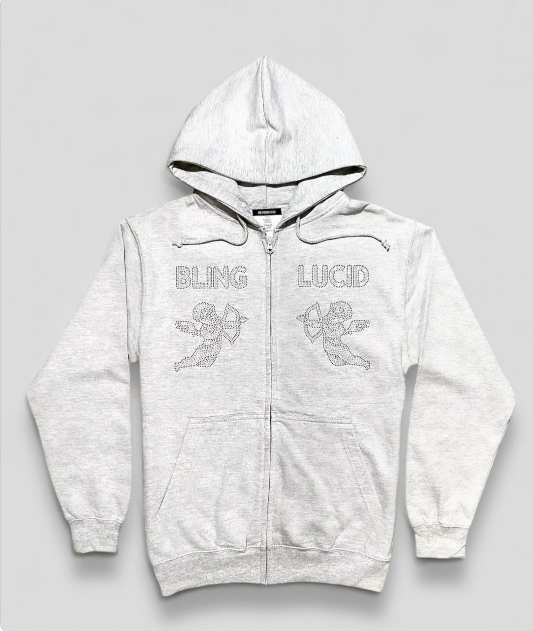 RHINESTONE ZIP-HOODIE