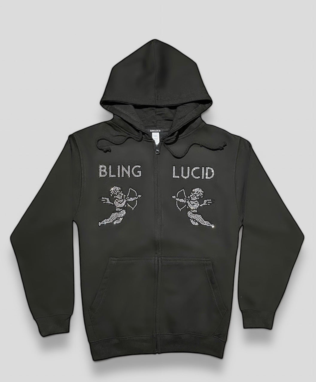 RHINESTONE ZIP-HOODIE