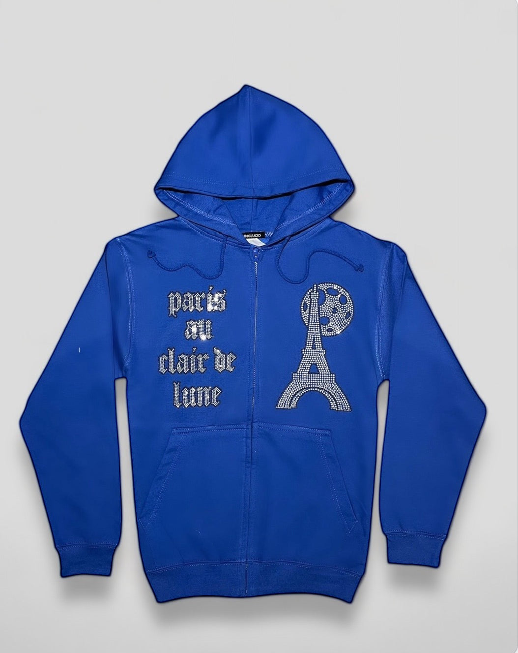 RHINESTONE ZIP-HOODIE