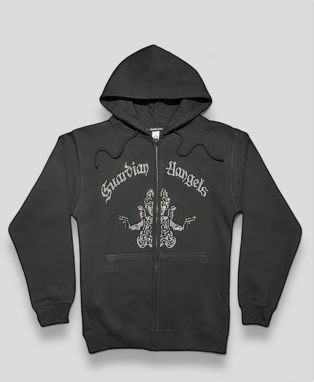 RHINESTONE ZIP-HOODIE