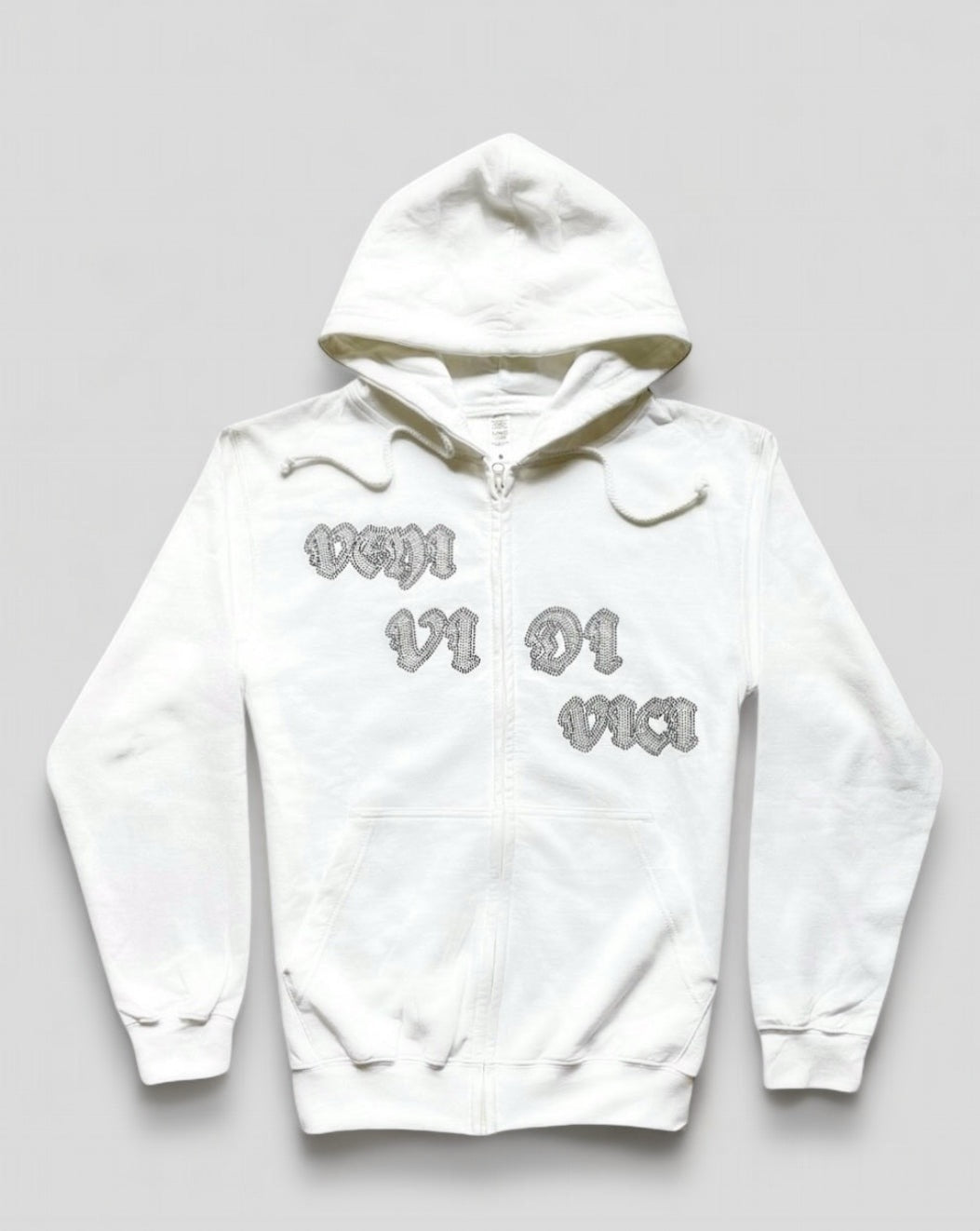 RHINESTONE ZIP-HOODIE